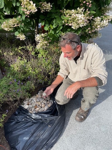 hand picked stones